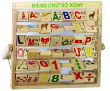 Bảng chữ số tiếng việt xoay - G043