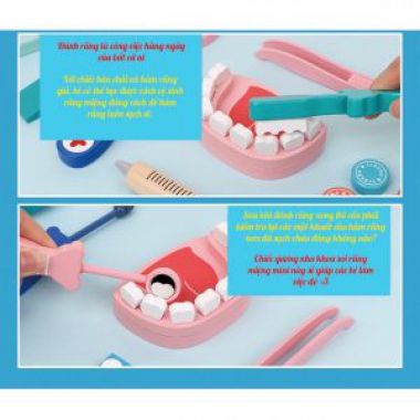 Bộ đồ chơi bác sĩ nha khoa bằng gỗ - G083A