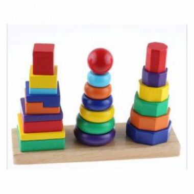 Bộ xếp chồng 3 cột size lớn - G033C