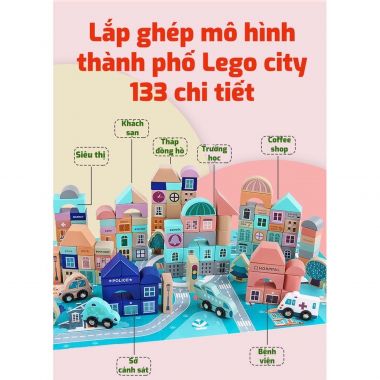 Bộ xếp hình thành phố 133 chi tiết - G030E