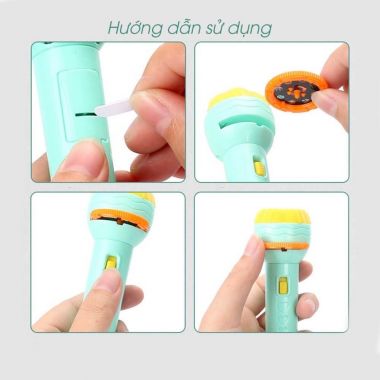 Đồ chơi đèn pin chiếu bóng hình cho bé - G139