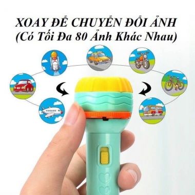 Đồ chơi đèn pin chiếu bóng hình cho bé - G139