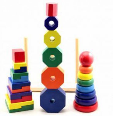 Bộ xếp chồng 3 cột size lớn - G033C