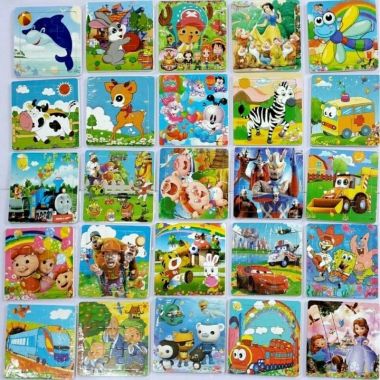 Combo 10 tranh tranh ghép hình 9 mảnh - G066E