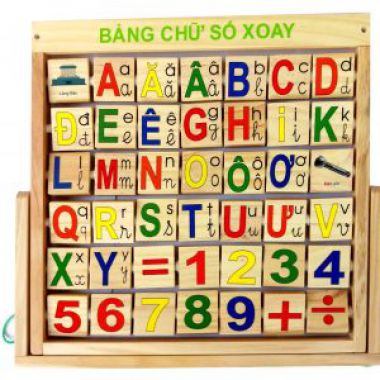 Bảng chữ số tiếng việt xoay - G043