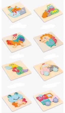 Đồ tranh chơi xếp hình gỗ nổi cao cấp - G066B